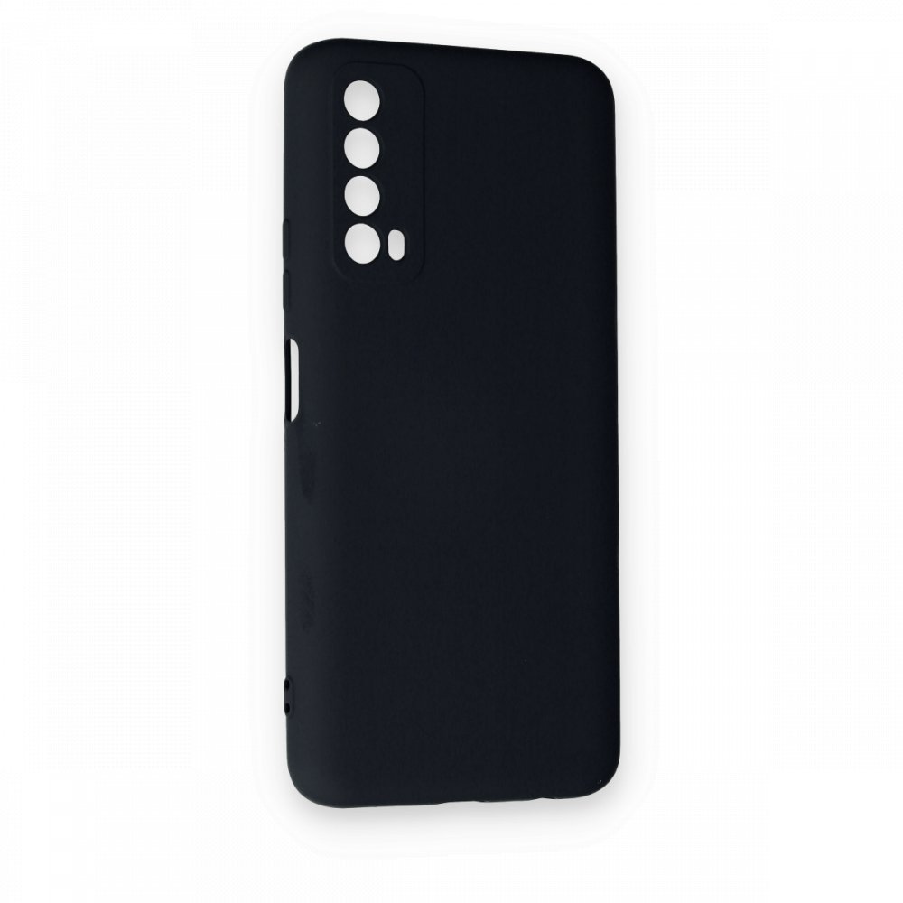 Huawei P Smart 2021 Kılıf Nano içi Kadife Silikon - Lacivert  Huawei P Smart 2021 Kılıf Nano içi Kadife Silikon - Lacivert