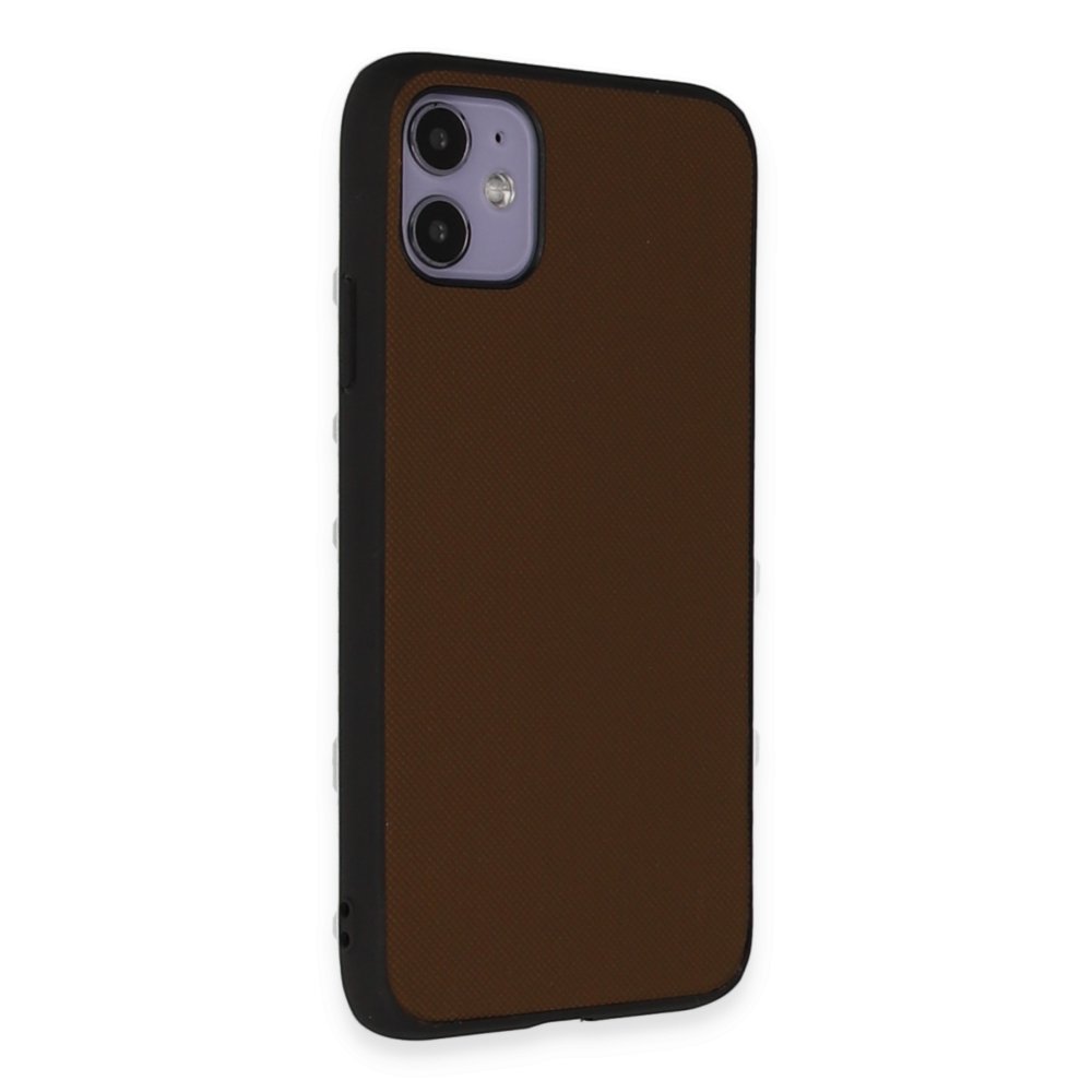  iPhone 11 Kılıf Taft Kapak - Kahverengi