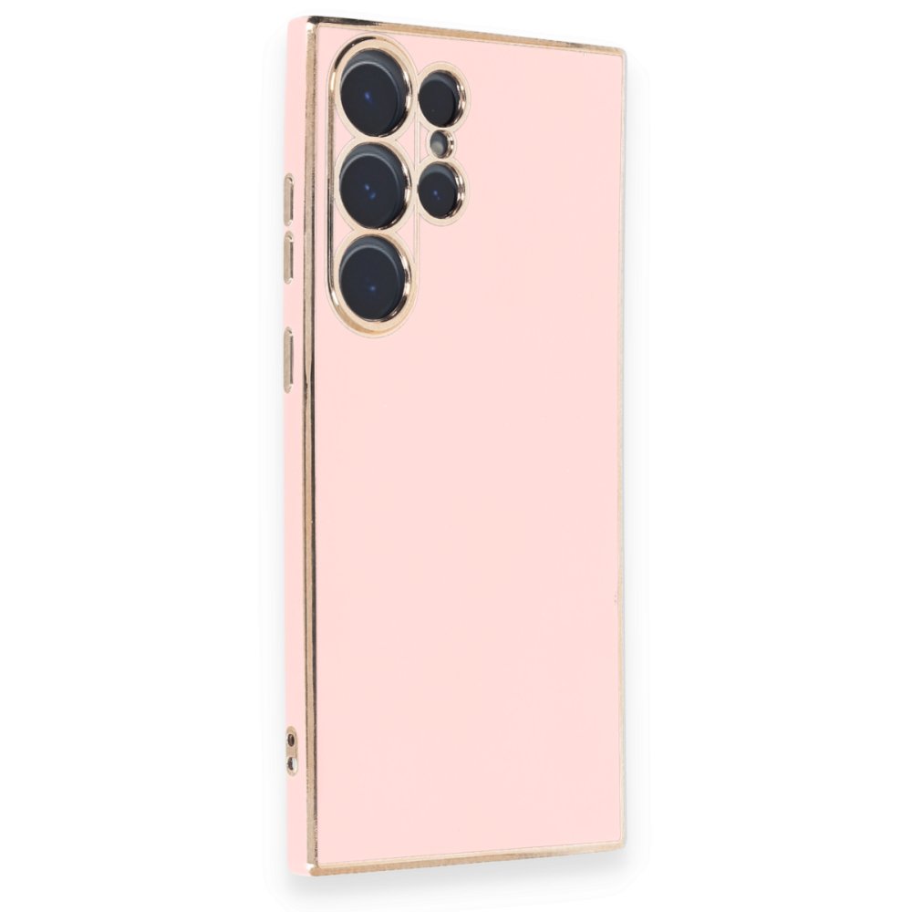  Samsung Galaxy S23 Ultra Kılıf Volet Silikon - Pembe
