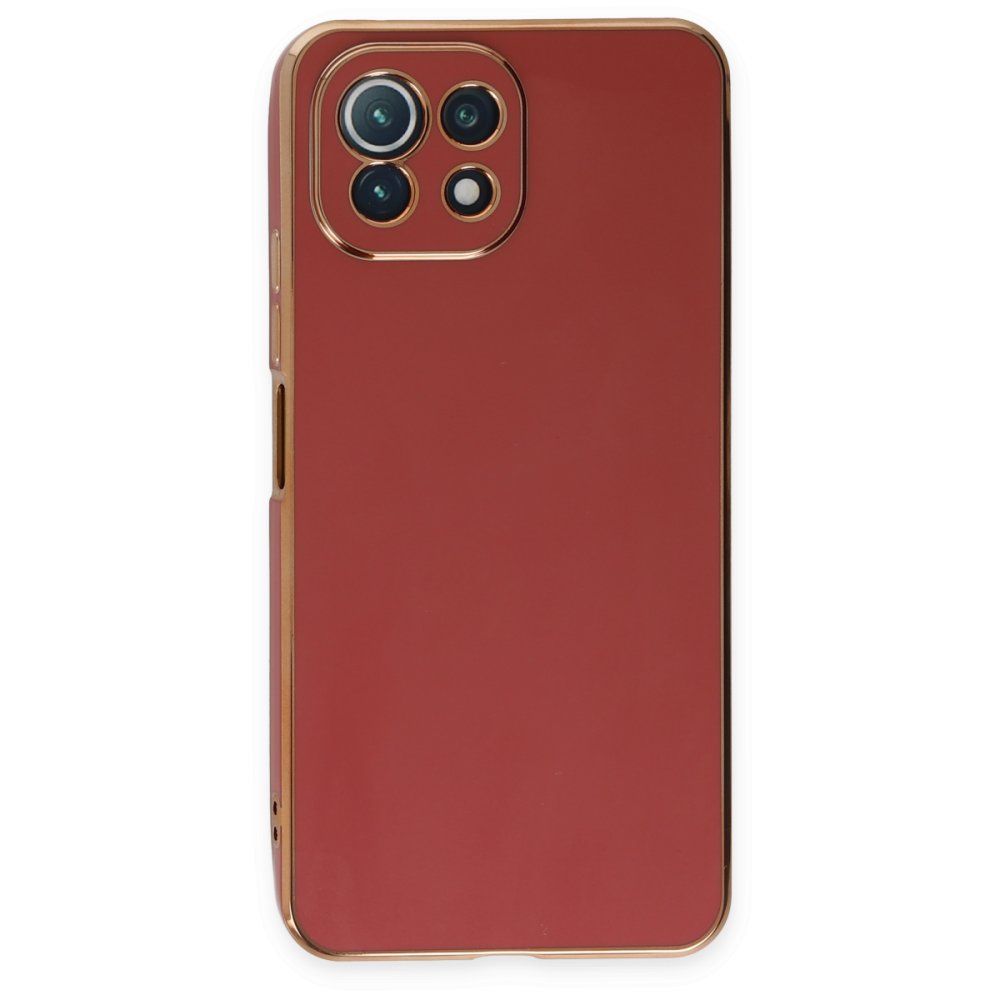 Xiaomi Mİ 11 Lite Kılıf Volet Silikon - Kırmızı  Xiaomi Mİ 11 Lite Kılıf Volet Silikon - Kırmızı