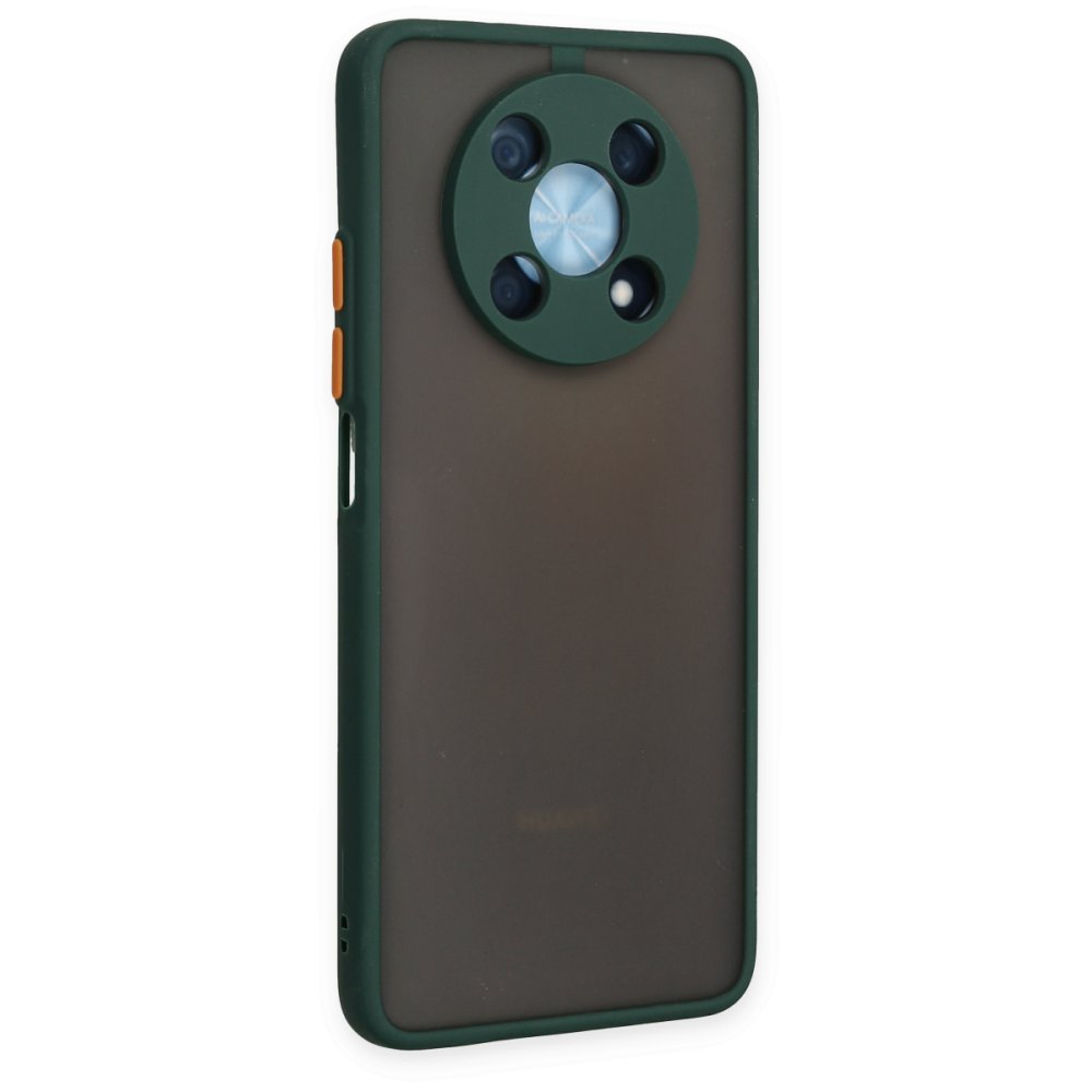 Huawei Nova Y90 Kılıf Montreal Silikon Kapak - Yeşil  Huawei Nova Y90 Kılıf Montreal Silikon Kapak - Yeşil