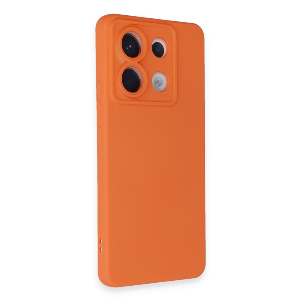 Redmi Note 13 Pro 5G Kılıf Nano içi Kadife Silikon - Turuncu Redmi Note 13 Pro 5G Kılıf Nano içi Kadife Silikon - Turuncu