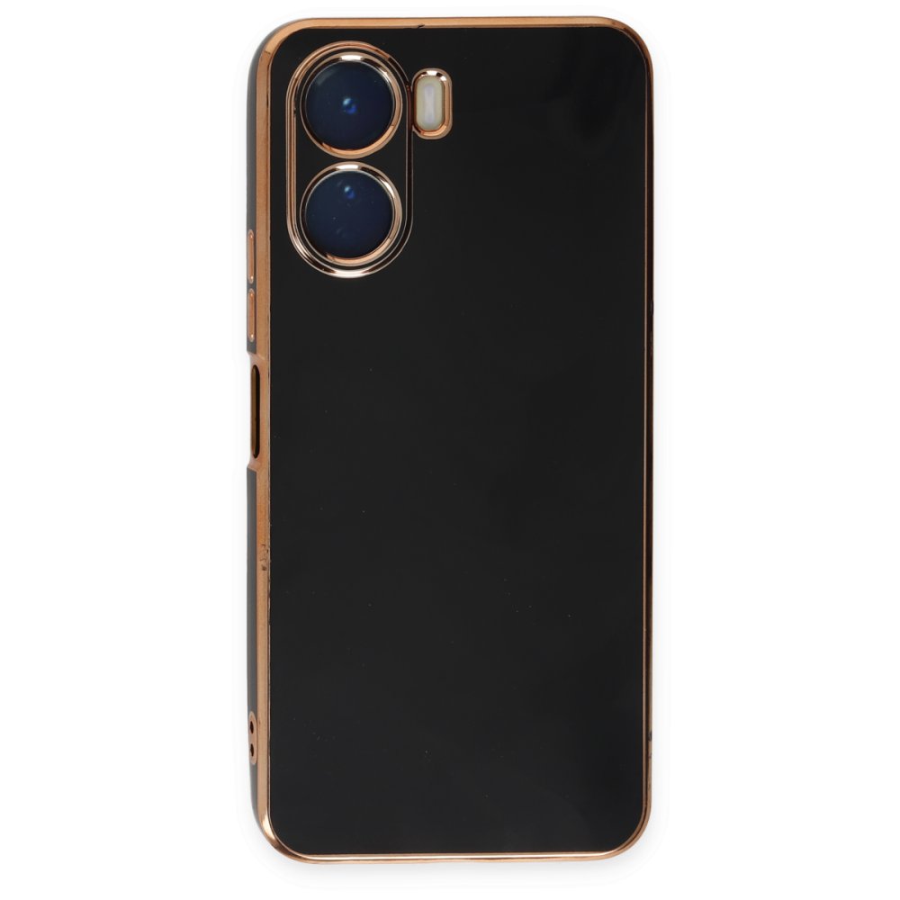 Vivo Y16 Kılıf Volet Silikon - Siyah  Vivo Y16 Kılıf Volet Silikon - Siyah