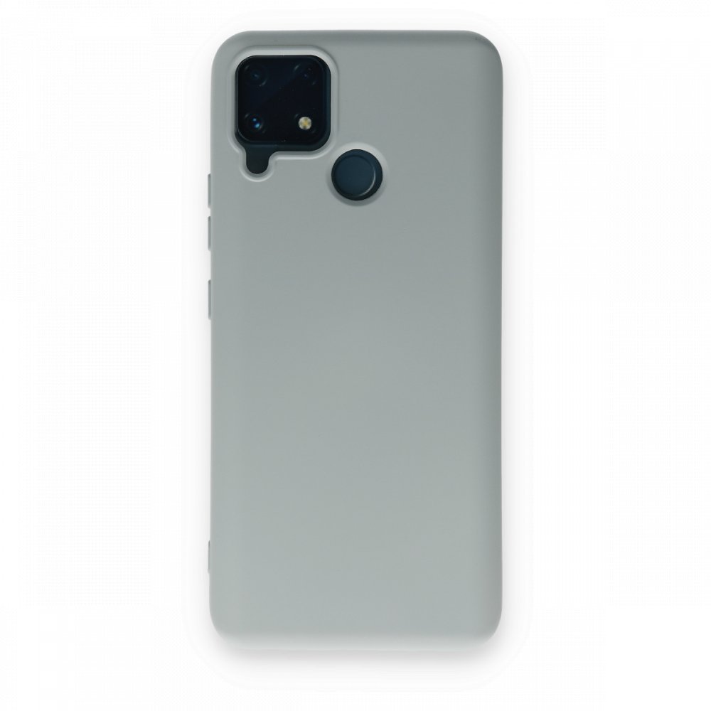  Realme C25s Kılıf Nano içi Kadife Silikon - Buz Mavisi