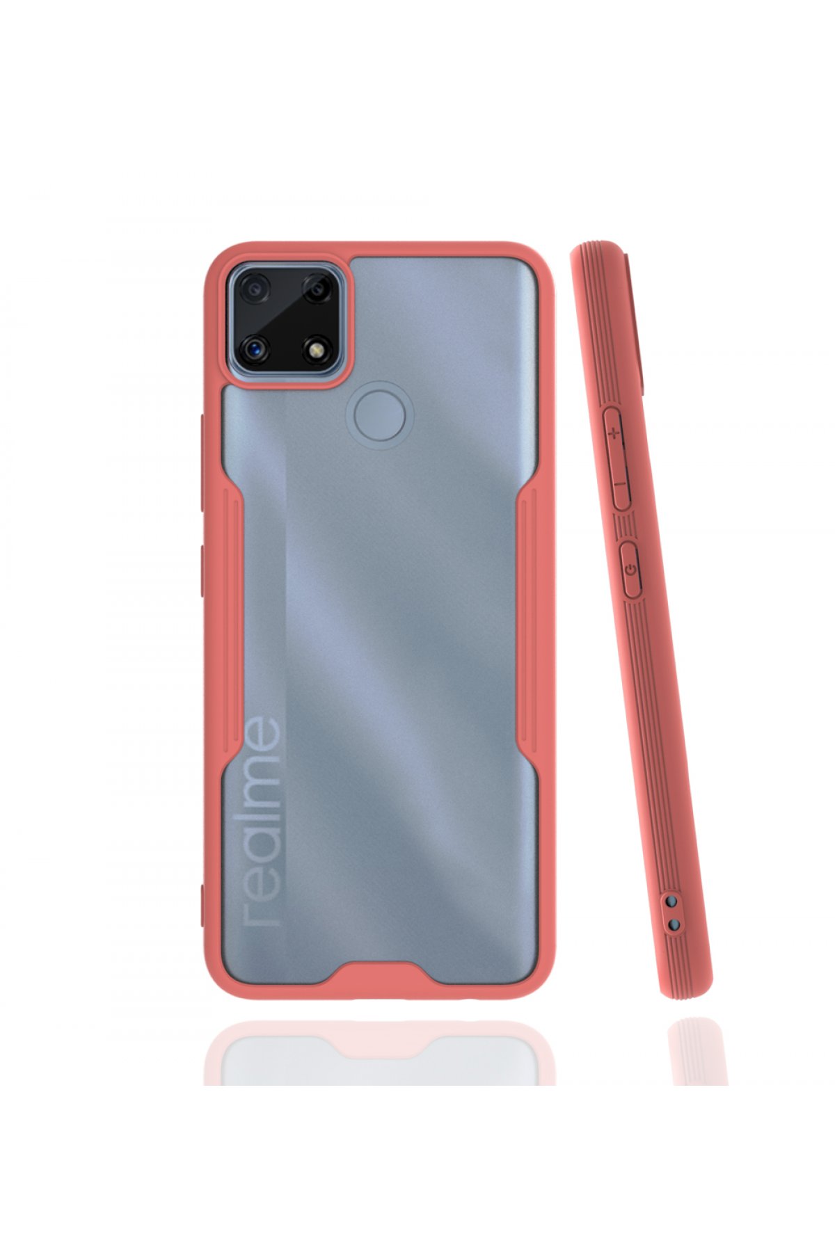 Realme C25s Kılıf Platin Silikon - Pembe Realme C25s Kılıf Platin Silikon - Pembe