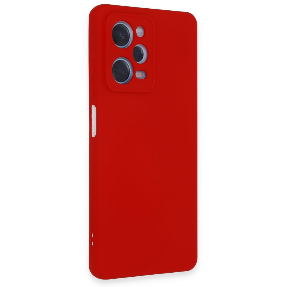 Xiaomi Poco X5 5G Kılıf Nano içi Kadife Silikon - Kırmızı Xiaomi Poco X5 5G Kılıf Nano içi Kadife Silikon - Kırmızı