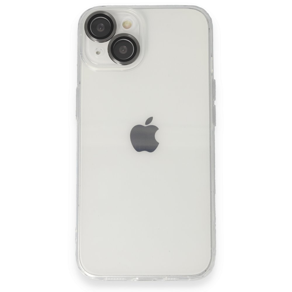  iPhone 14 Kılıf Luko Lens Silikon - Siyah