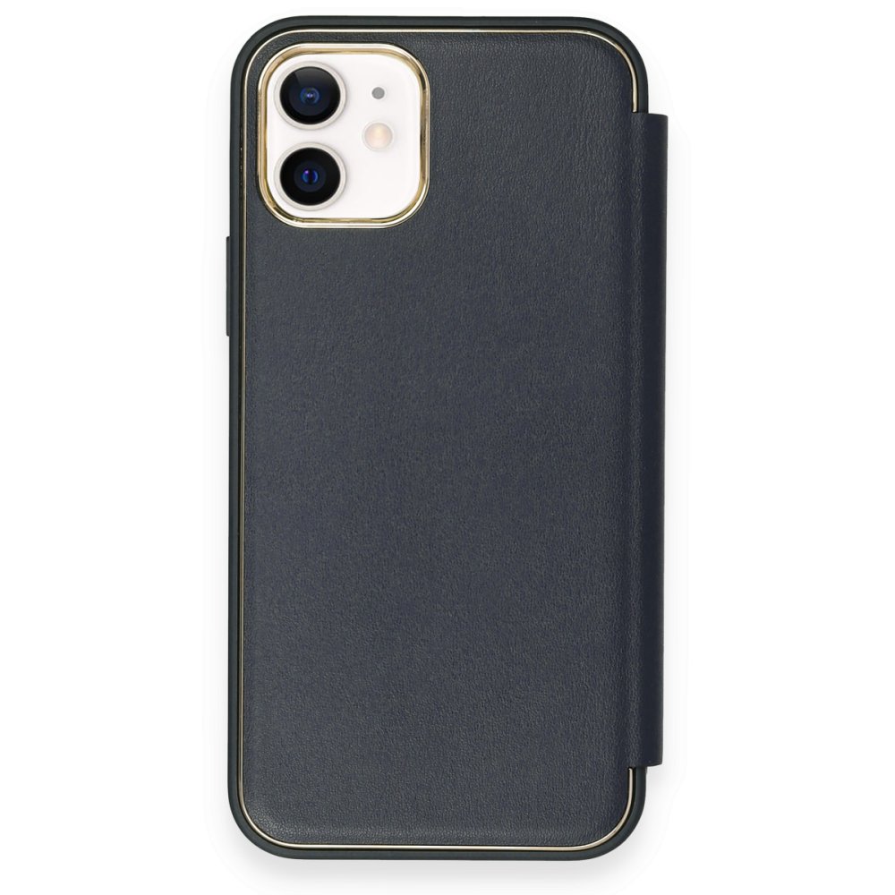  iPhone 11 Kılıf Dolpin Kapaklı - Lacivert
