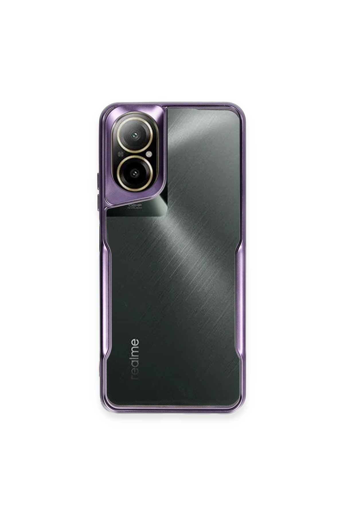 Realme 12 Lite Kılıf Boyi Silikon Kapak - Derin Mor  Realme 12 Lite Kılıf Boyi Silikon Kapak - Derin Mor