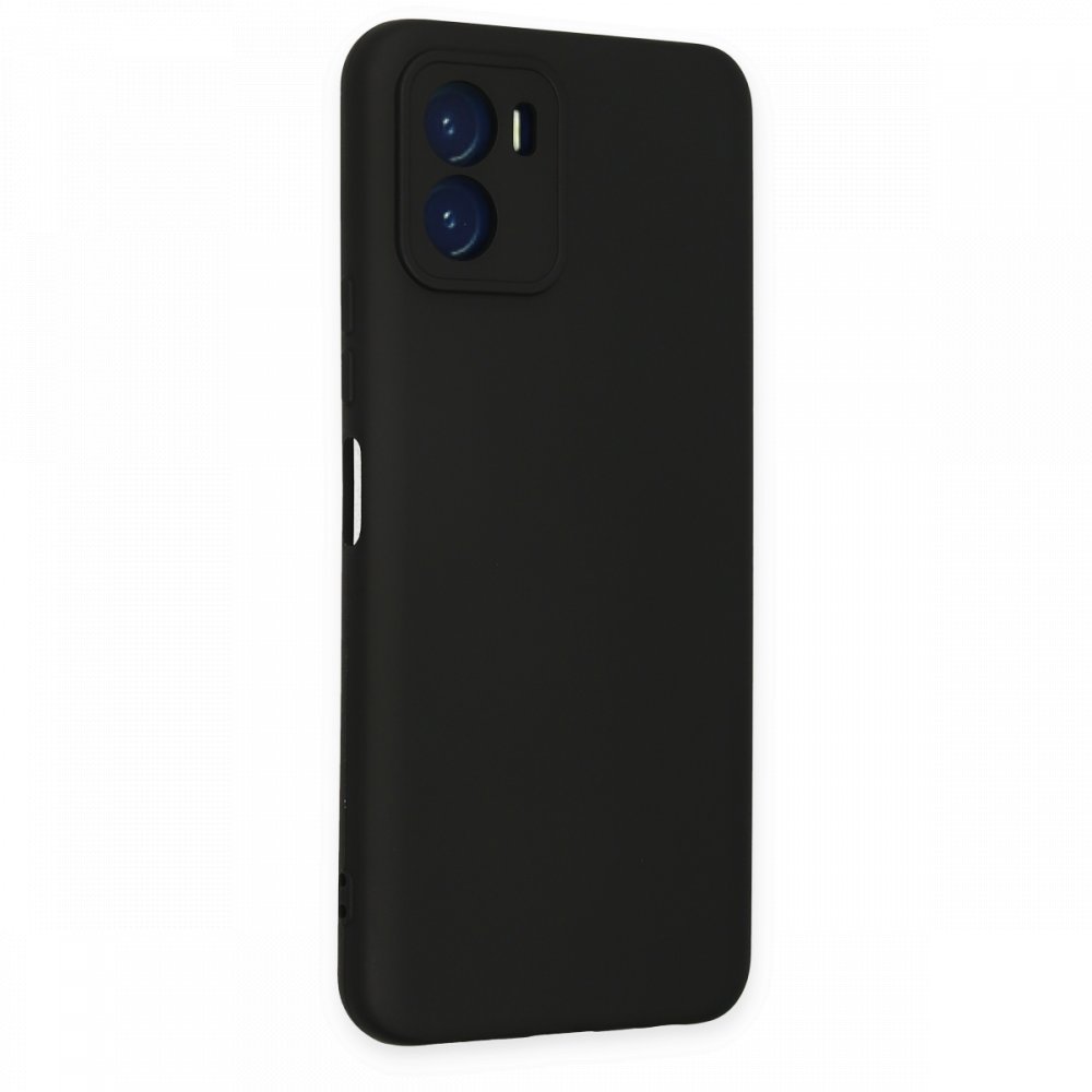  Vivo Y15S Kılıf Nano içi Kadife Silikon - Siyah