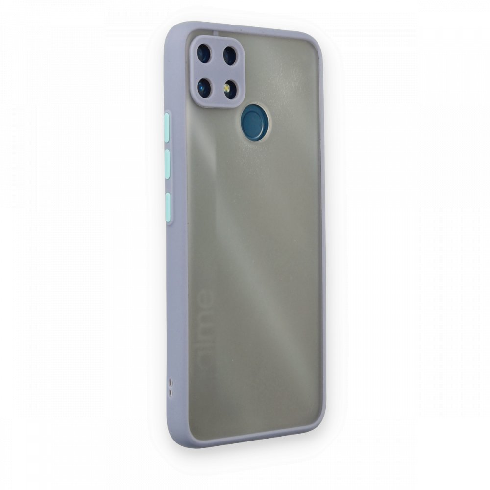Realme C25 Kılıf Montreal Silikon Kapak - Gri Realme C25 Kılıf Montreal Silikon Kapak - Gri