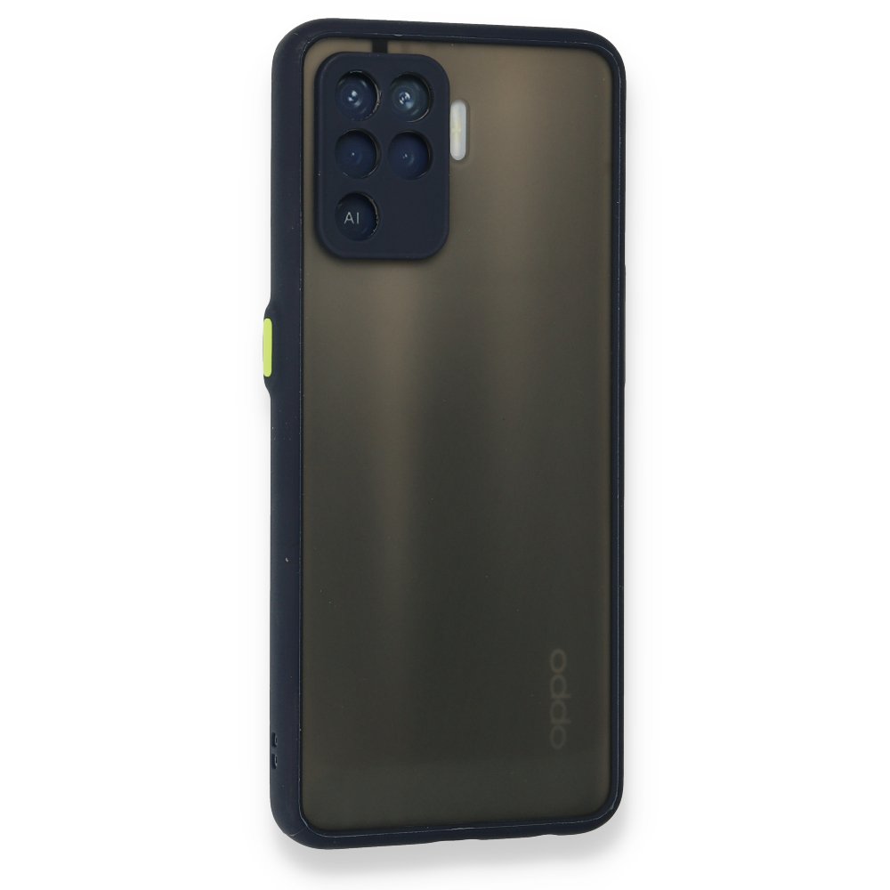  Oppo Reno 5 Lite Kılıf Montreal Silikon Kapak - Lacivert
