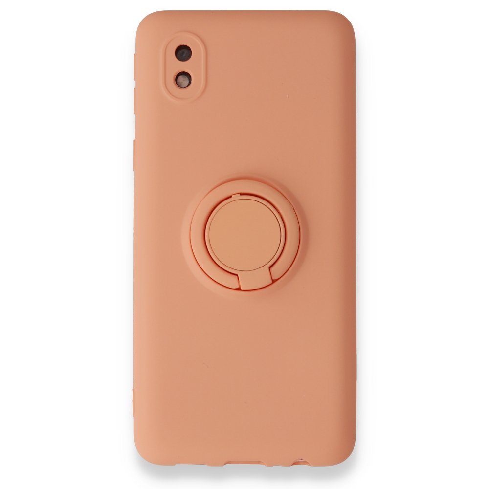  Samsung Galaxy A01 Core Kılıf Viktor Yüzüklü Silikon - Pudra