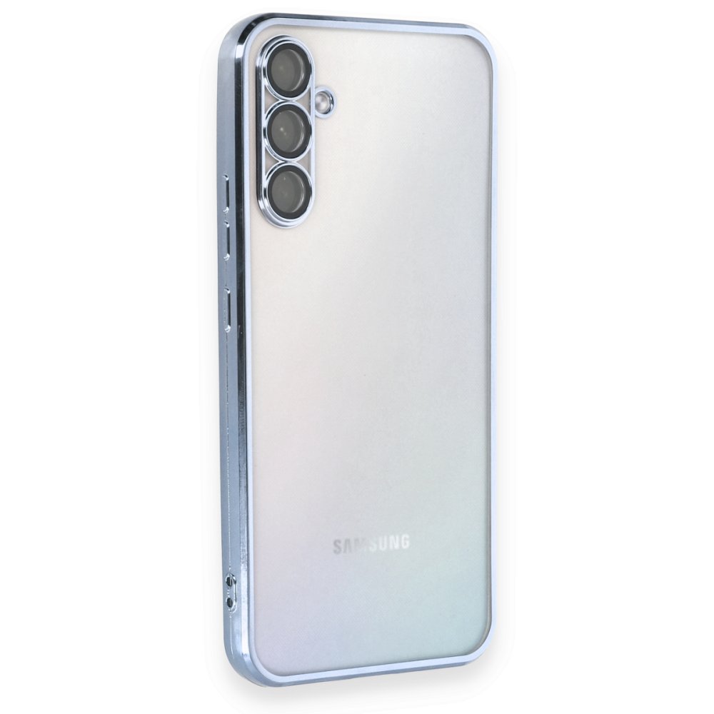  Samsung Galaxy A54 5G Kılıf Razer Lensli Silikon - Açık Mavi