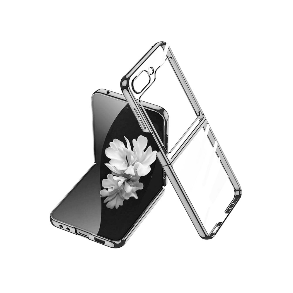  Samsung Galaxy Z Flip 6 Kılıf Fold Element Kapak - Gümüş