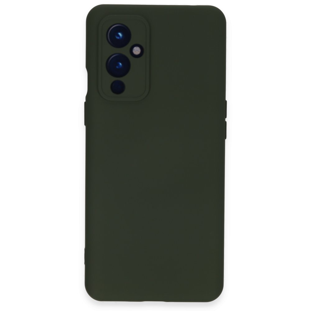 One Plus 9 Kılıf Nano içi Kadife Silikon - Koyu Yeşil One Plus 9 Kılıf Nano içi Kadife Silikon - Koyu Yeşil