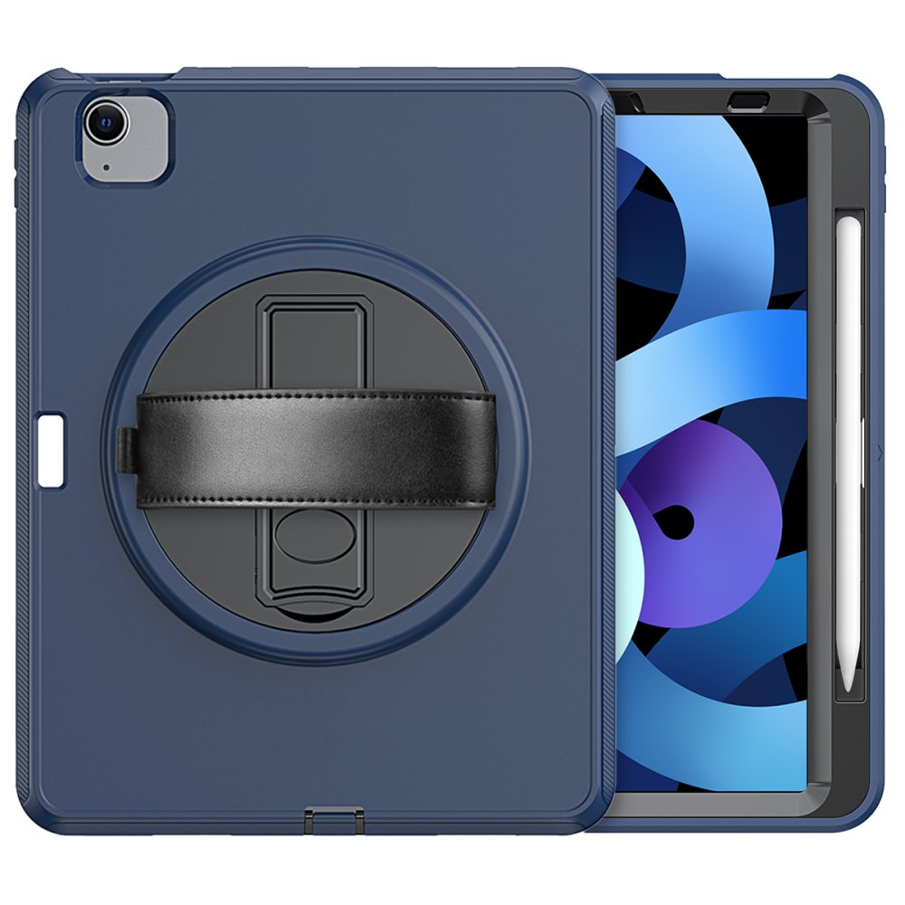  iPad 2022 10.9 (10.nesil) Kılıf Hand Strap Tablet Kılıfı - Lacivert