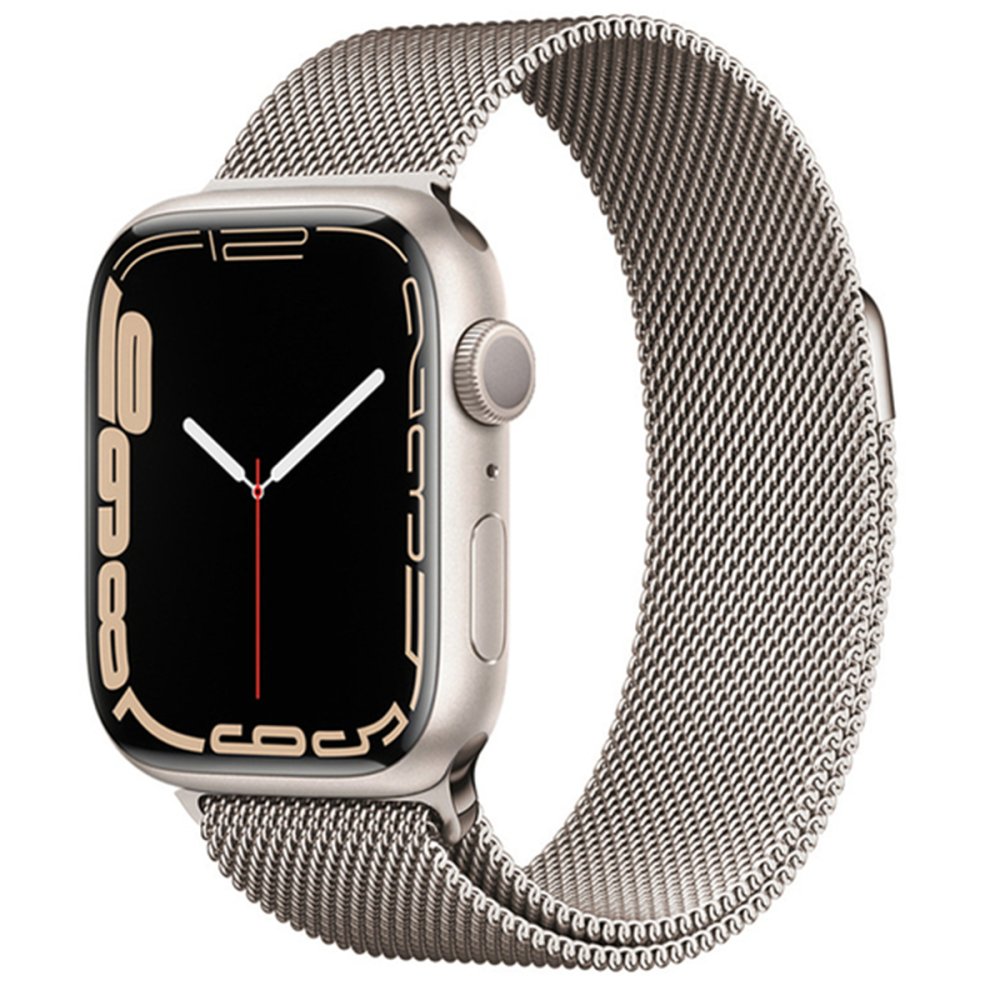  Apple Watch 45mm Metal Mıknatıslı Kordon - Gümüş
