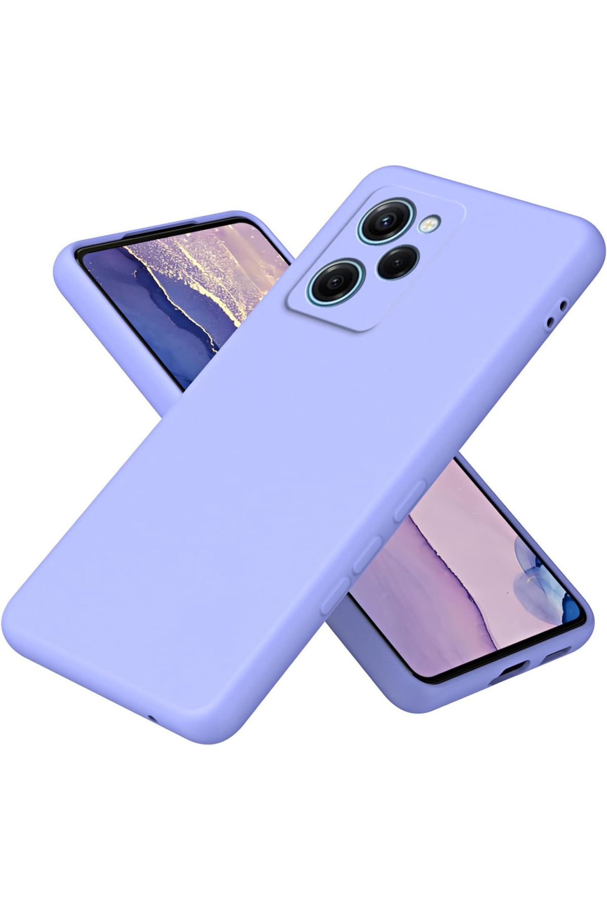 Xiaomi Poco X5 Pro 5G Kılıf Nano içi Kadife Silikon - Lila  Xiaomi Poco X5 Pro 5G Kılıf Nano içi Kadife Silikon - Lila