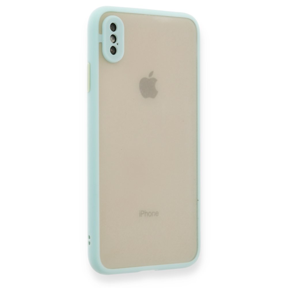 iPhone XS Max Kılıf Montreal Silikon Kapak - Turkuaz  iPhone XS Max Kılıf Montreal Silikon Kapak - Turkuaz