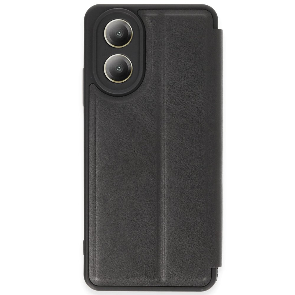  Oppo A38 Kılıf Flip Cover - Siyah
