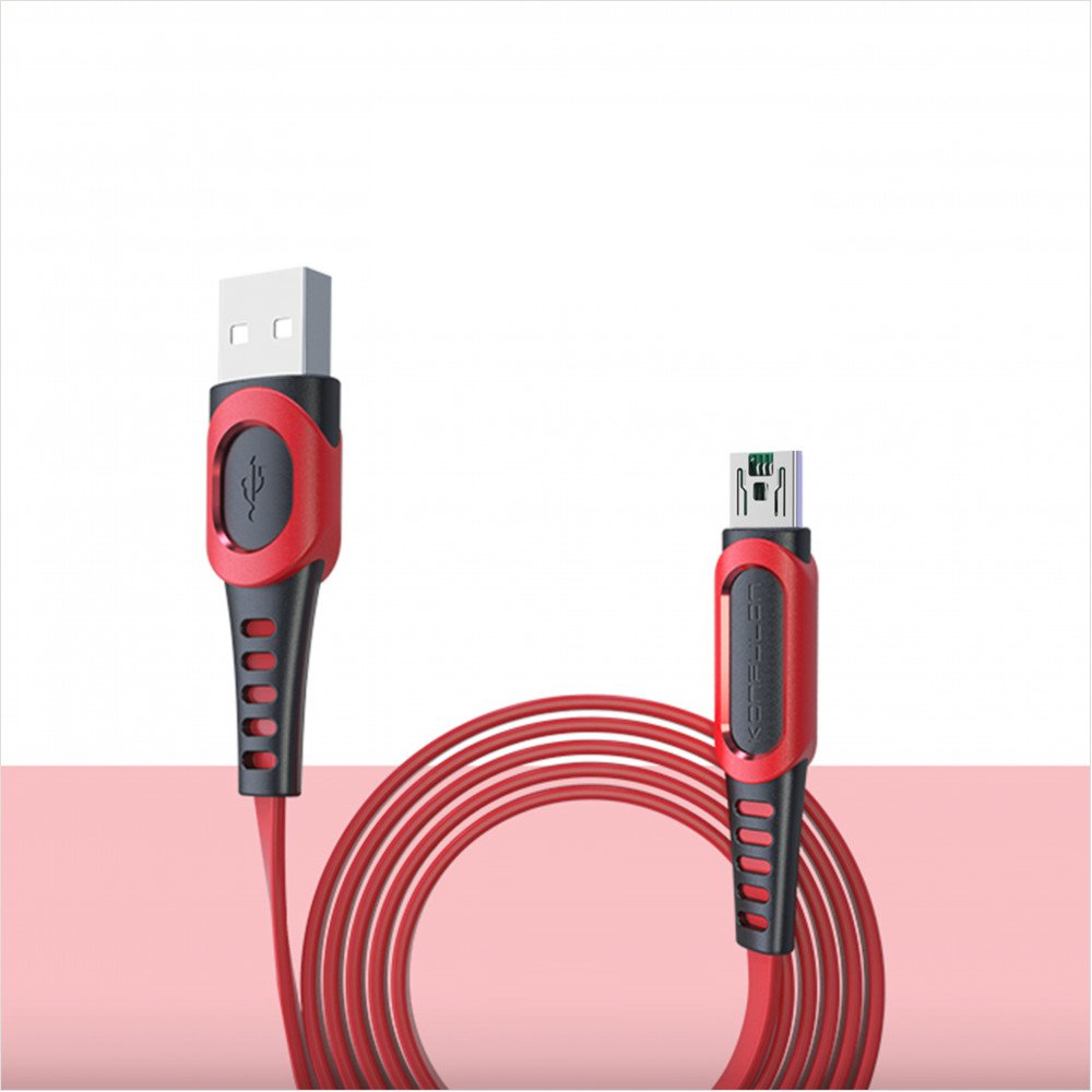 Konfulon DC24 Micro USB Kablo 1.2M 4A - Kırmızı Konfulon DC24 Micro USB Kablo 1.2M 4A - Kırmızı