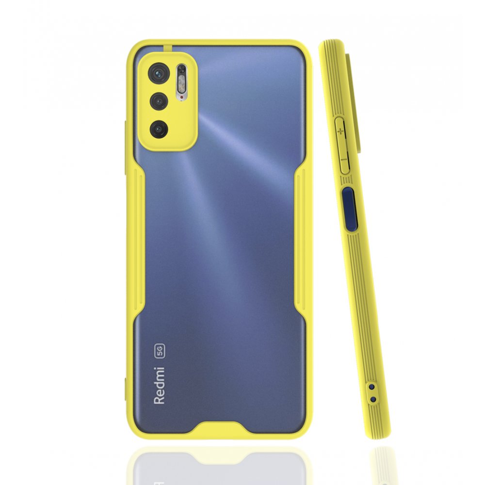  Xiaomi Poco M3 Pro Kılıf Platin Silikon - Sarı