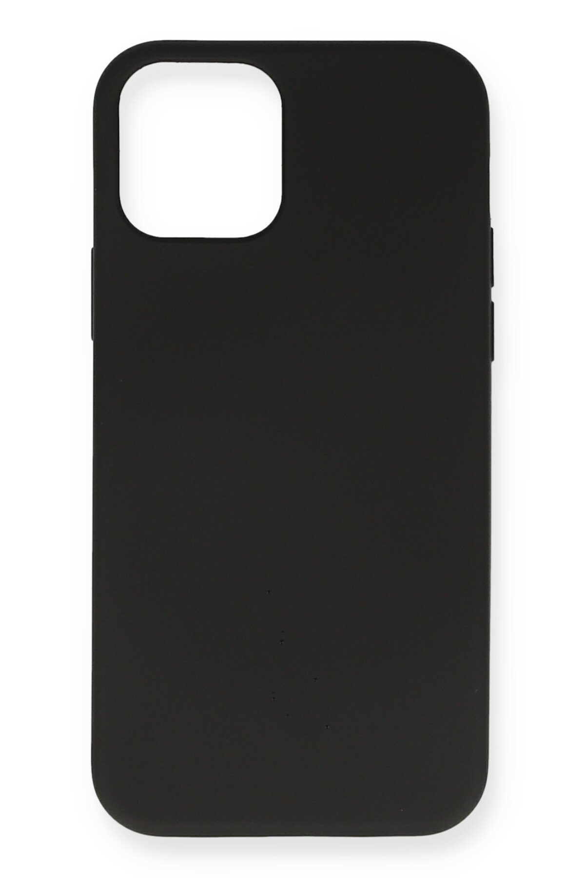  iPhone 12 Pro Max Kılıf Nano içi Kadife Silikon - Siyah