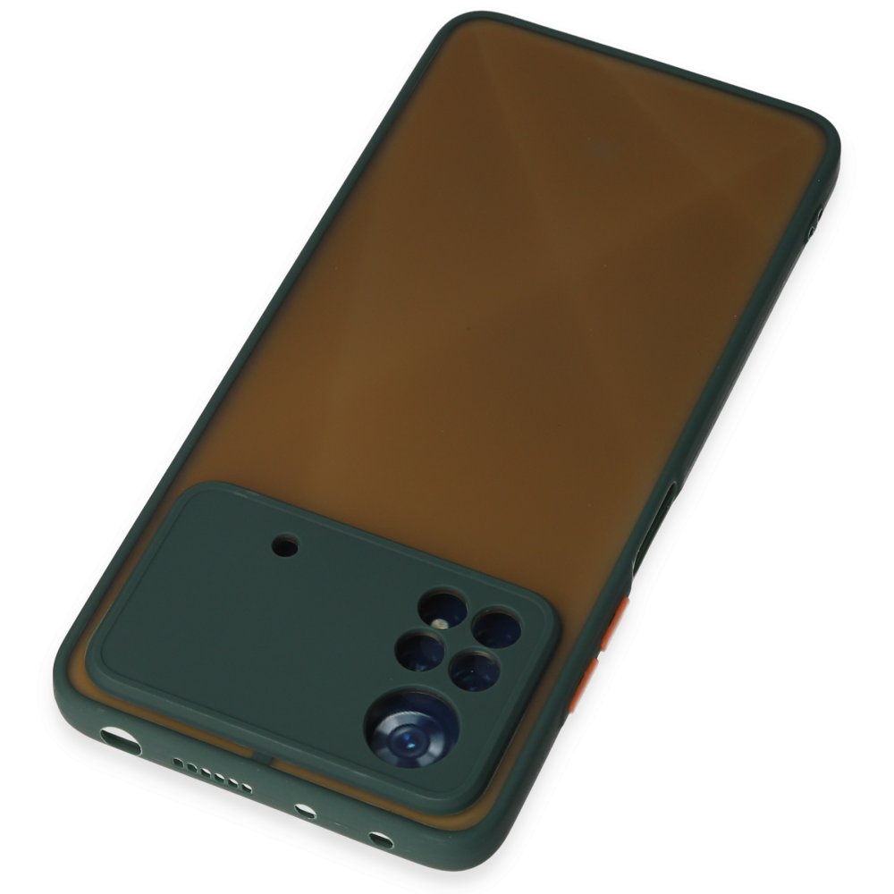  Xiaomi Poco X4 Pro 5G Kılıf Montreal Silikon Kapak - Yeşil