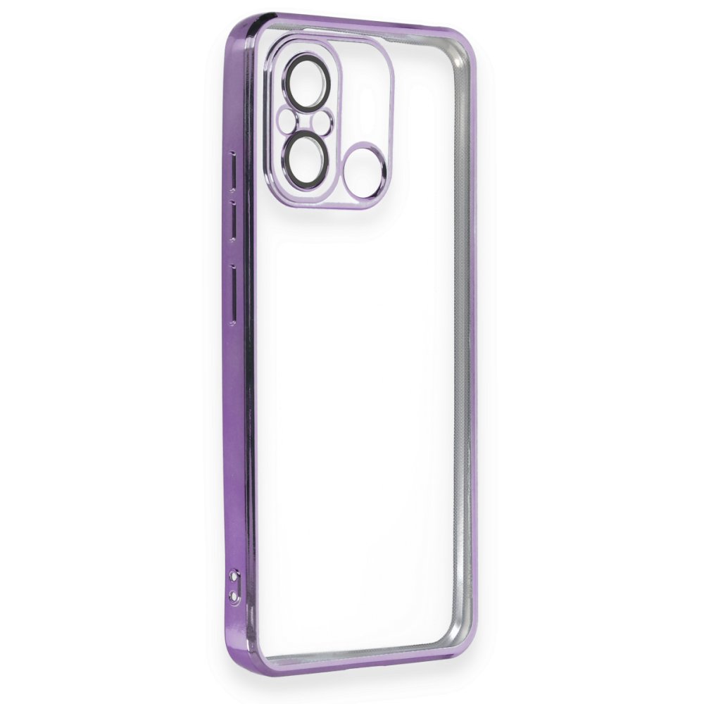 Redmi 12C Kılıf Razer Lensli Silikon - Mor