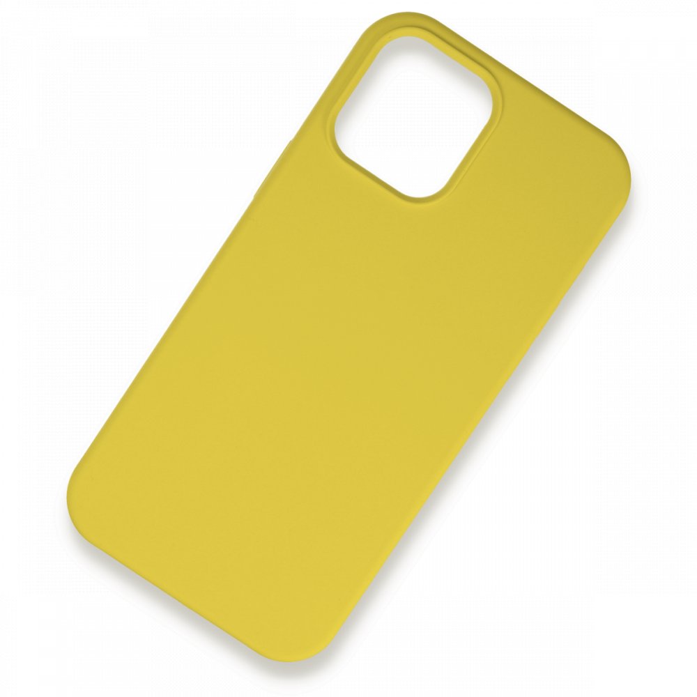  iPhone 12 Pro Kılıf Lansman Legant Silikon - Sarı
