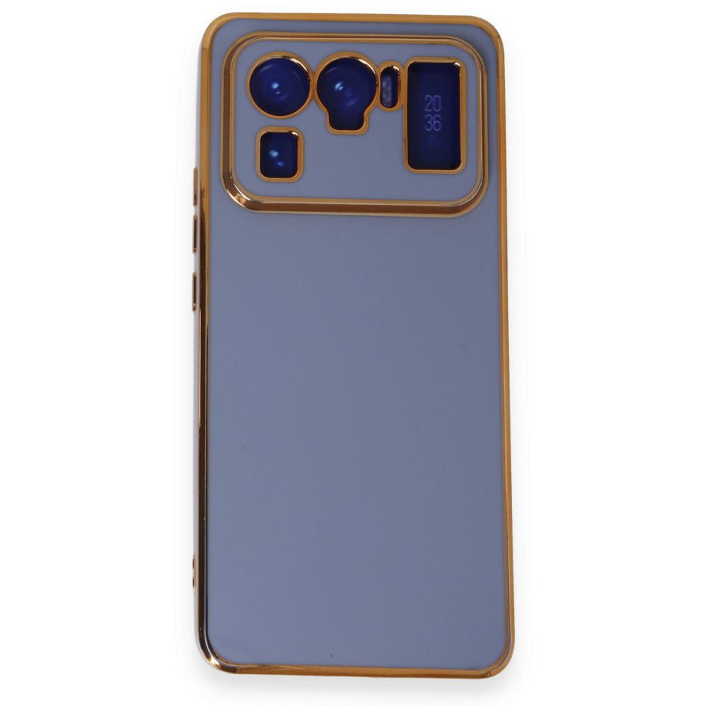 Xiaomi Mi 11 Ultra Kılıf Volet Silikon - Mavi  Xiaomi Mi 11 Ultra Kılıf Volet Silikon - Mavi