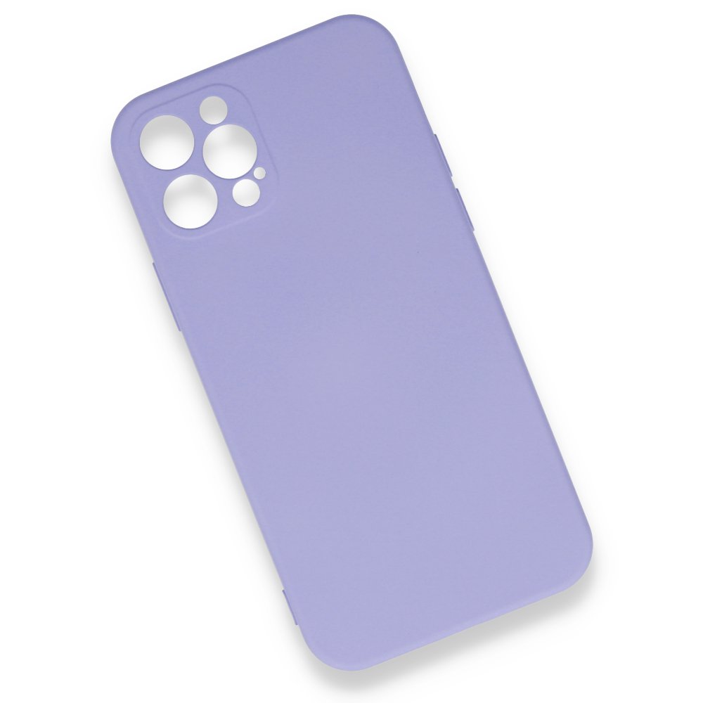  iPhone 12 Pro Kılıf Nano içi Kadife Silikon - Lila