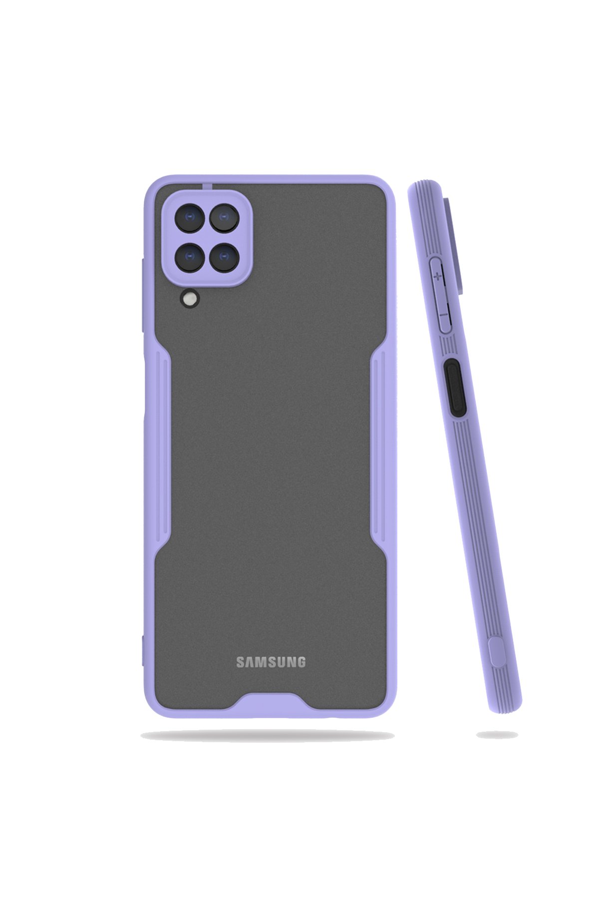  Samsung Galaxy M32 Kılıf Platin Silikon - Lila