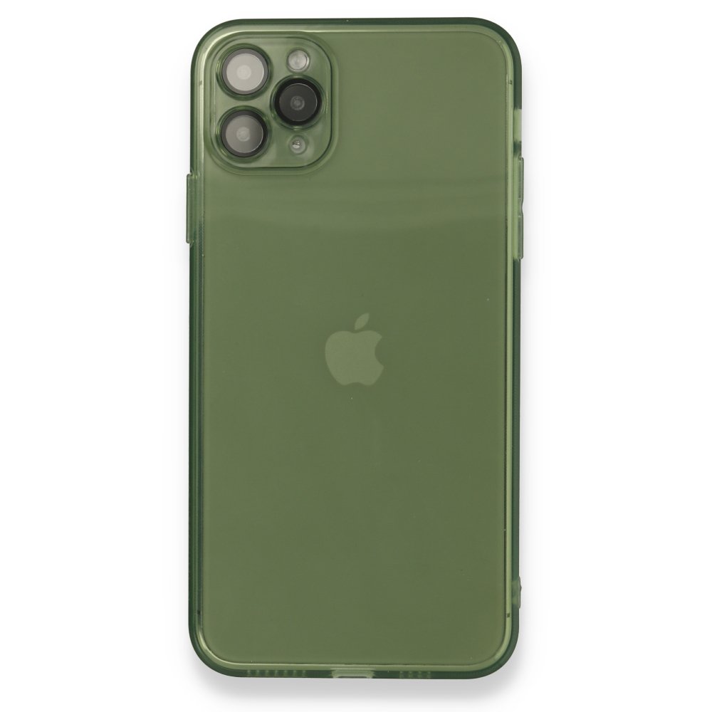  iPhone 11 Pro Max Kılıf Fly Lens Silikon - Yeşil