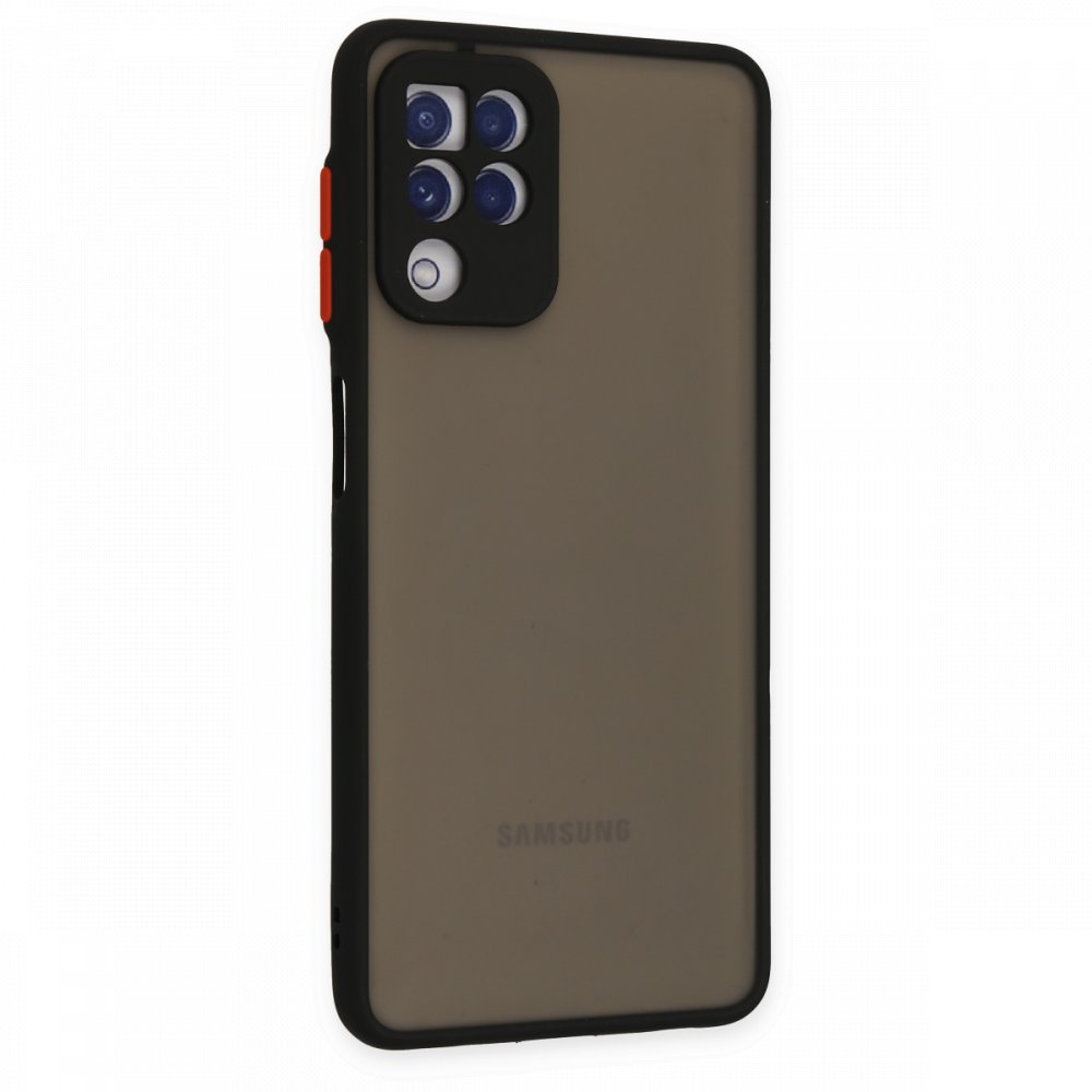  Samsung Galaxy M22 Kılıf Montreal Silikon Kapak - Siyah