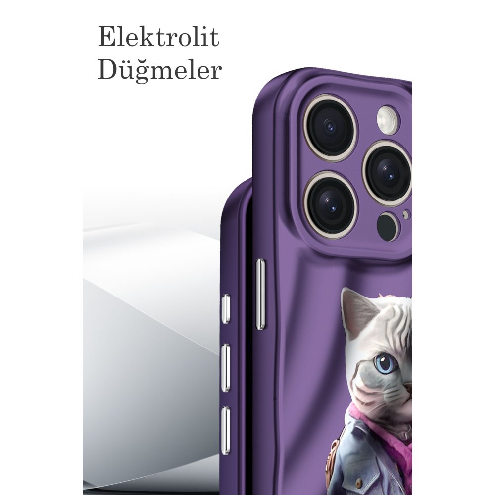  iPhone 14 Pro Kılıf Crew Desenli Kapak - Kapadokya