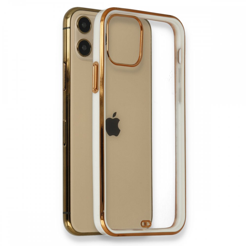  iPhone 12 Pro Kılıf Liva Silikon - Beyaz