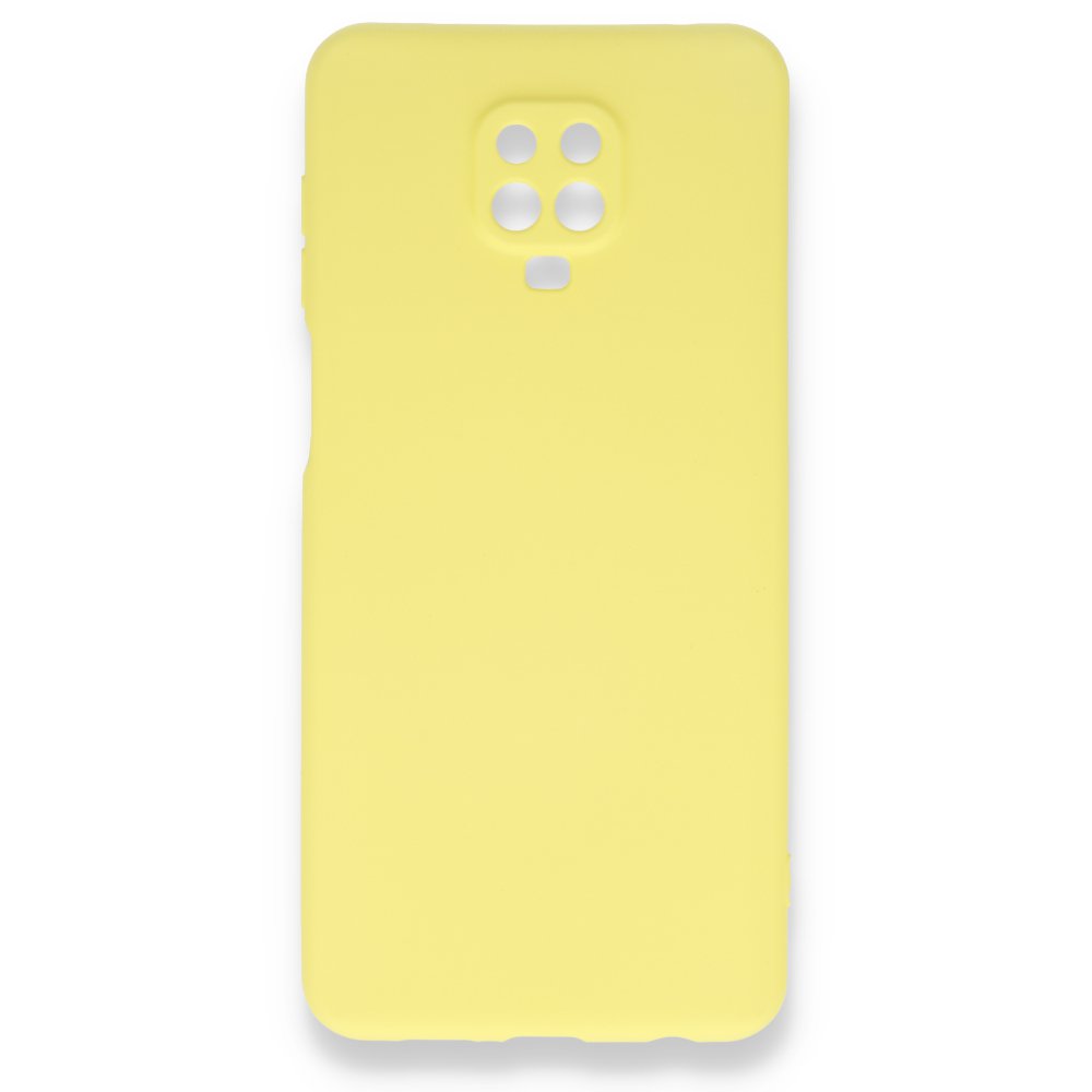 Redmi Note 9S Kılıf Nano içi Kadife Silikon - Sarı