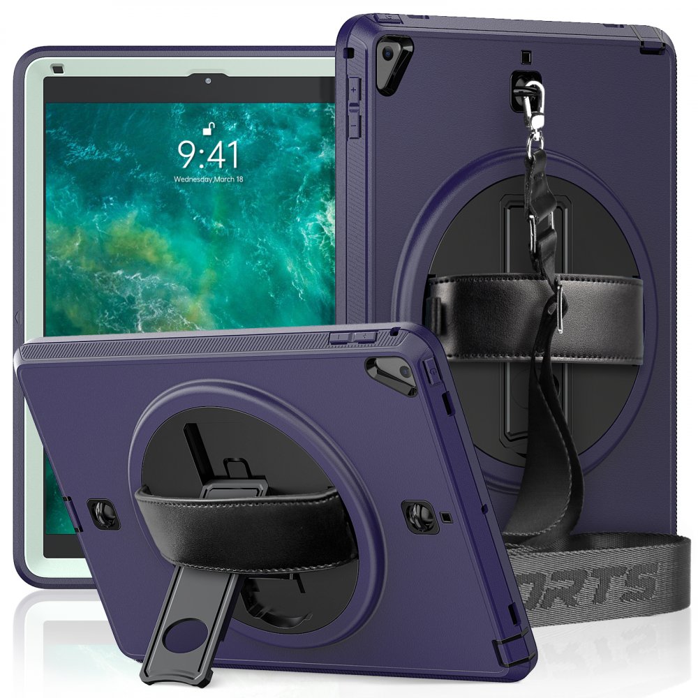  iPad 9.7 (2017) Kılıf Strap-C Otterbox Tablet Kapak - Lacivert