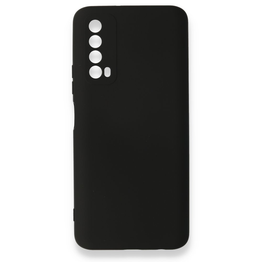 Huawei P Smart 2021 Kılıf Nano içi Kadife Silikon - Siyah  Huawei P Smart 2021 Kılıf Nano içi Kadife Silikon - Siyah