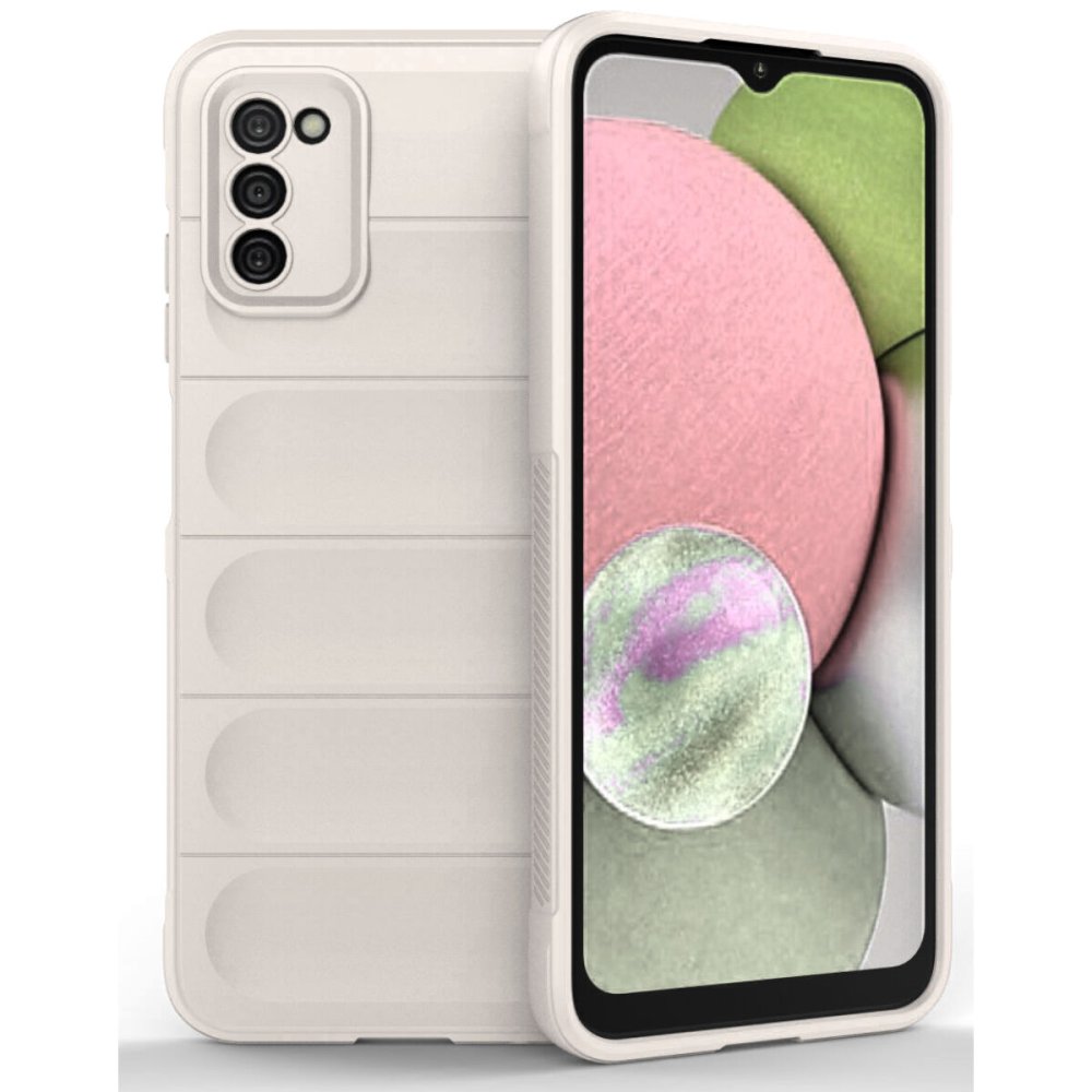  Samsung Galaxy A03S Kılıf Optimum Silikon - Krem