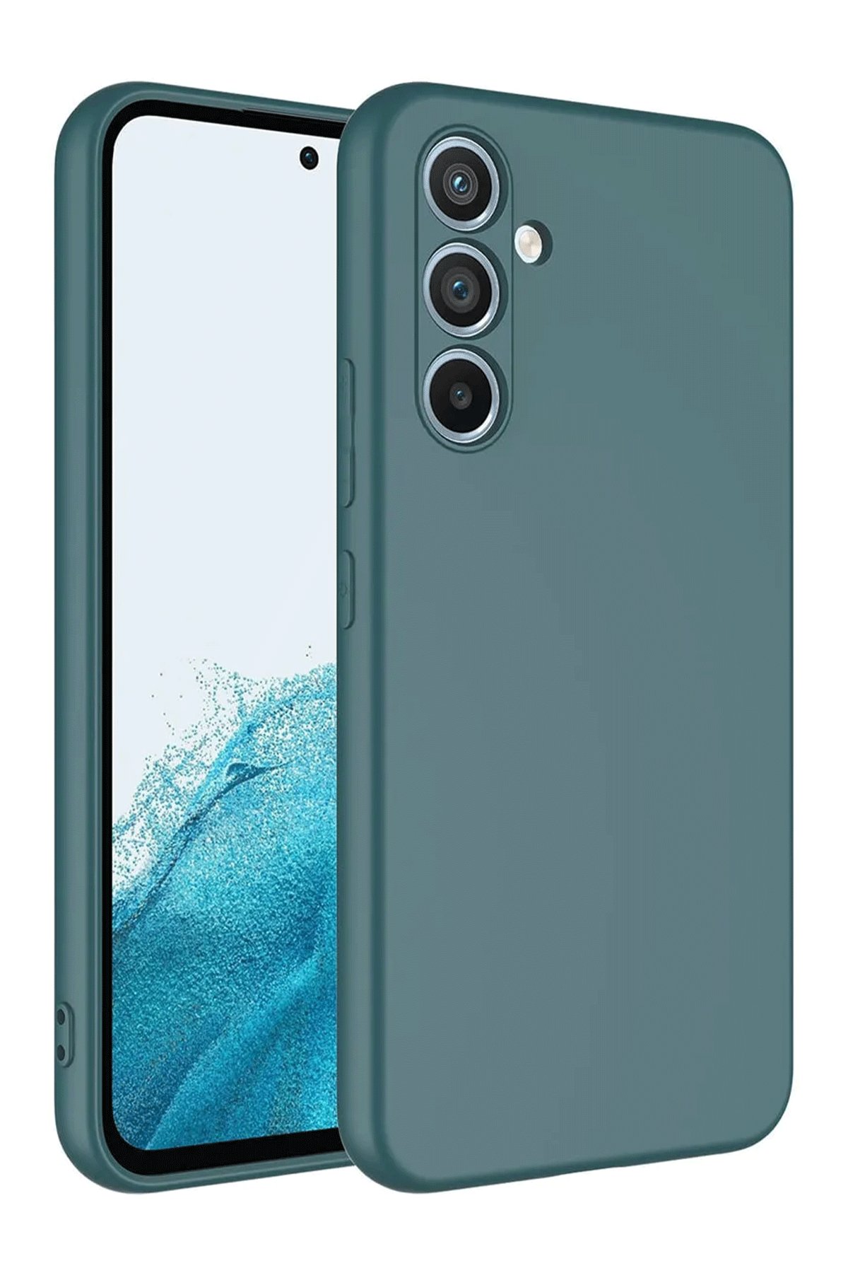  Samsung Galaxy A16 5G Kılıf First Silikon - Koyu Yeşil