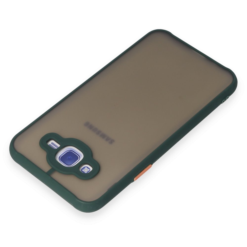  Samsung Galaxy J7 Kılıf Montreal Silikon Kapak - Yeşil