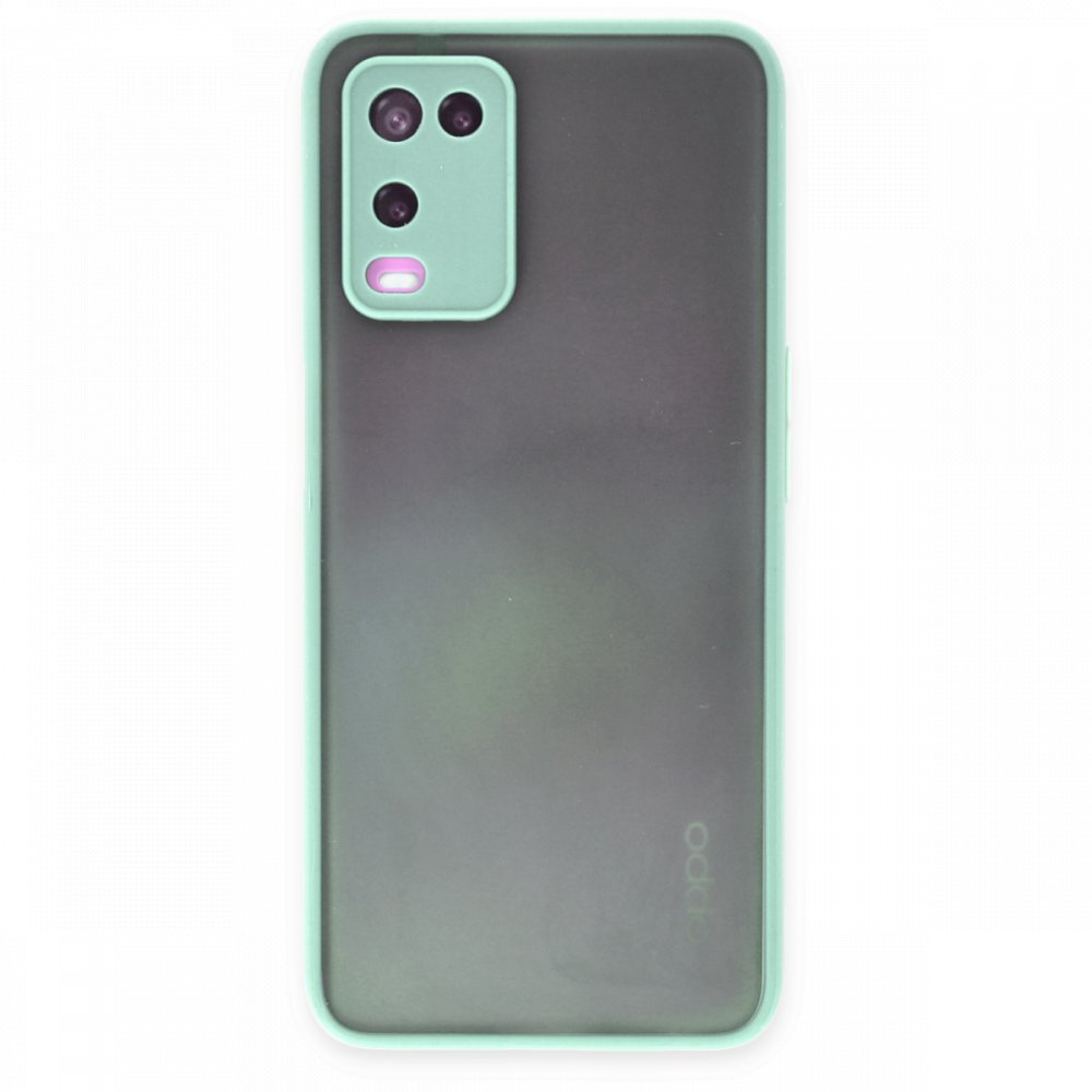Oppo A54 4G Kılıf Montreal Silikon Kapak - Turkuaz Oppo A54 4G Kılıf Montreal Silikon Kapak - Turkuaz