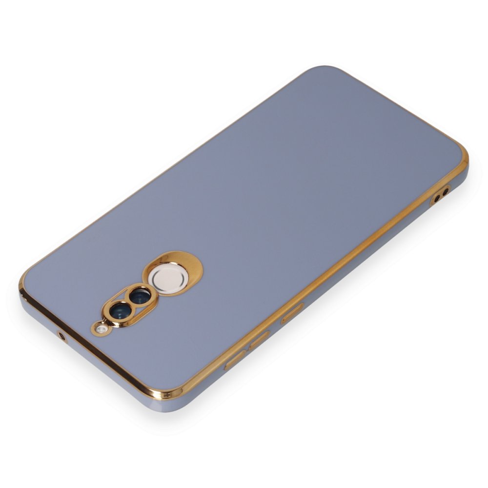 Huawei Mate 10 Lite Kılıf Volet Silikon - Mavi  Huawei Mate 10 Lite Kılıf Volet Silikon - Mavi