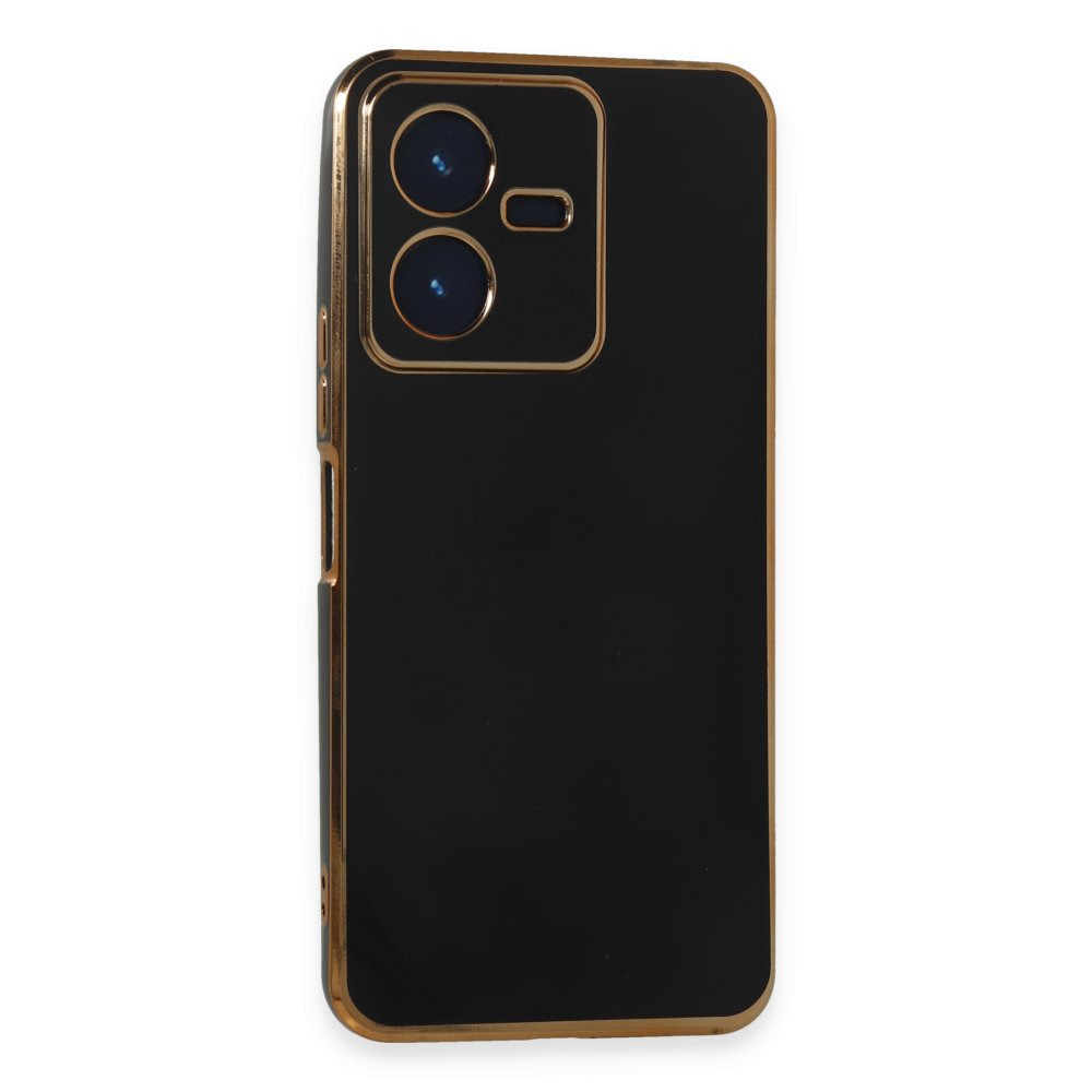 Vivo Y22 2022 Kılıf Volet Silikon - Siyah Vivo Y22 2022 Kılıf Volet Silikon - Siyah