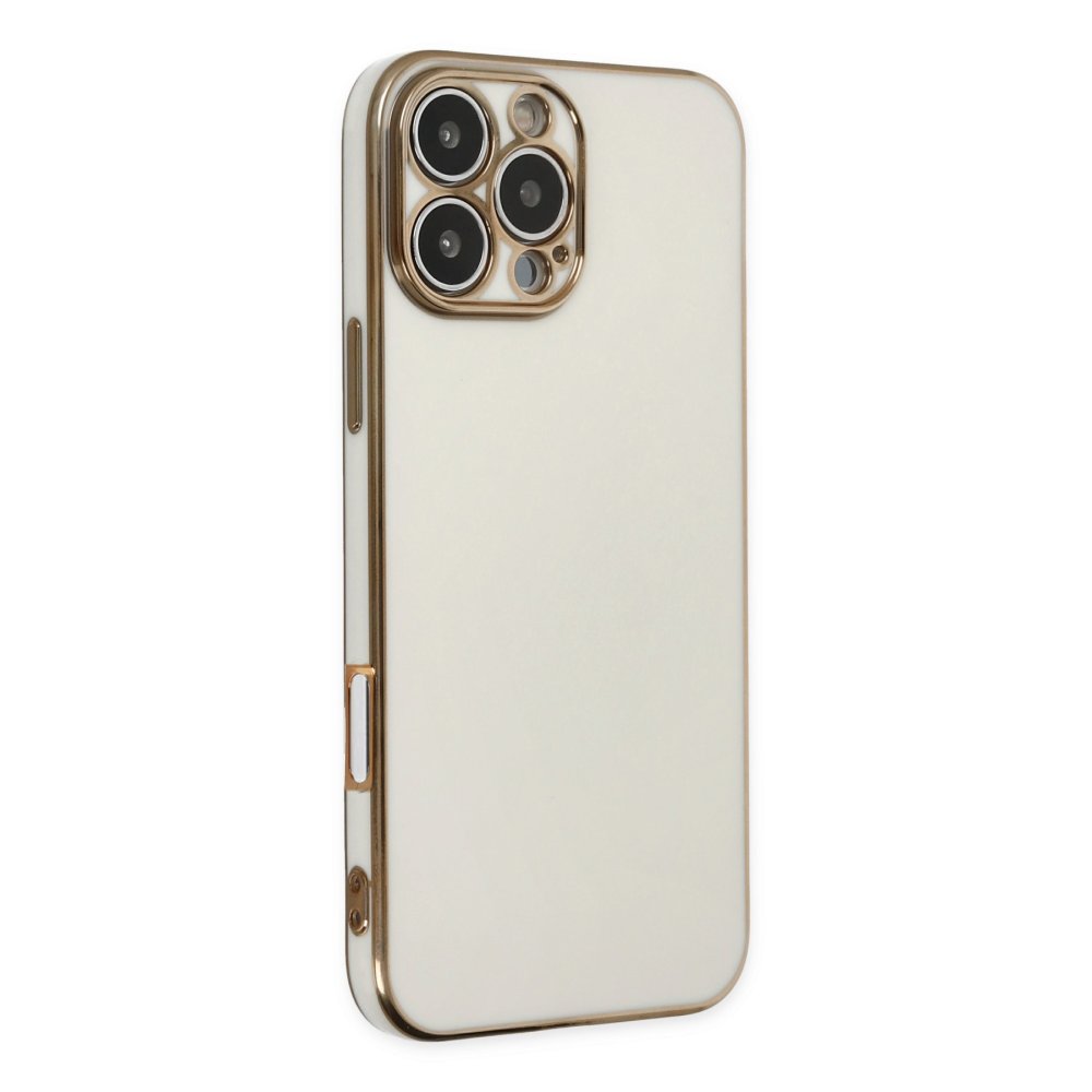  iPhone 16 Pro Kılıf Volet Silikon - Beyaz