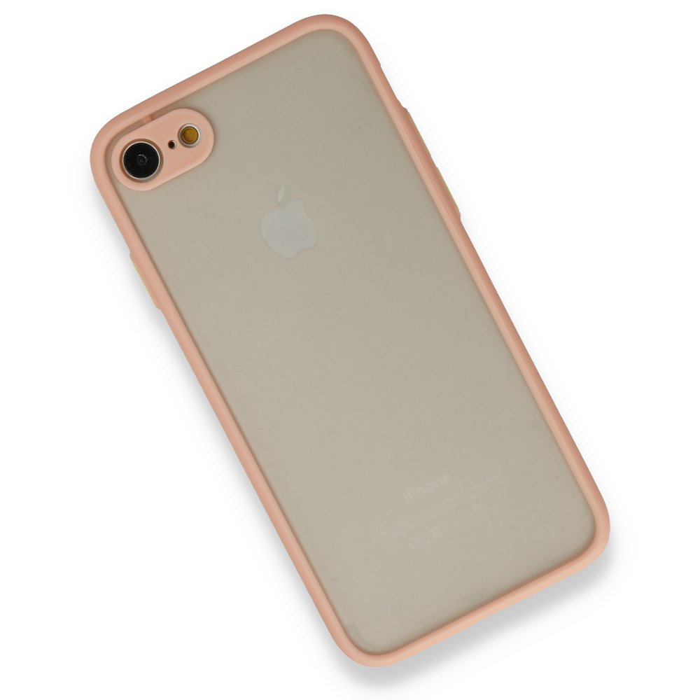 iPhone 7 Kılıf Montreal Silikon Kapak - Pembe