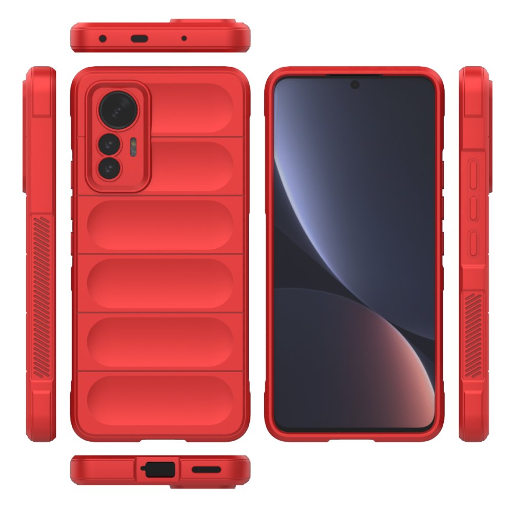  Xiaomi Mi 12 Lite Kılıf Optimum Silikon - Kırmızı